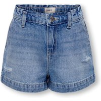 Kids ONLY Short - Kogolivia Loose S/S State Top - 128 bis 164 - für Damen - Größe 128 - blau von Kids ONLY