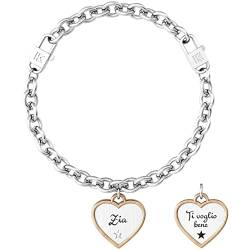 KIDULT Woman Bracelet Zia Steel Heart 732023 Family von Kidult