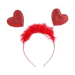 1 Stück/7 Stück Feder Stirnbänder Für Damen Valentinstags Stirnband Pailletten Herz Stirnbänder Für Mädchen Festival Tanzparty Hochzeit Haarbänder Für Braut Hochzeits Haarband Für Frauen von KieTeiiK