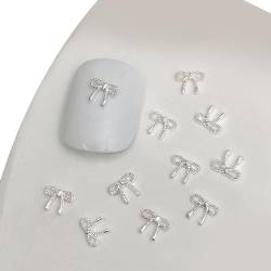 20 Stück 3D Metallnagel Bowknot Nageldekorationen Nagelkunstzubehör Für Auffällige Looks. 3D Nagel von KieTeiiK