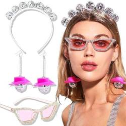 Einzigartiges Stirnband Sonnenbrillen Ohrring Set. Geben Sie Auf Partys Ein Statement Für Frauen Und Mädchen Inspirierte Stirnbänder Ab von KieTeiiK