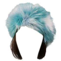 Elegantes Stirnband Für Den Winter Pelziger Ohne Krempe Mehrfarbiger Pelzhut Warmer Und Modischer Leerer Ohne Krempe von KieTeiiK