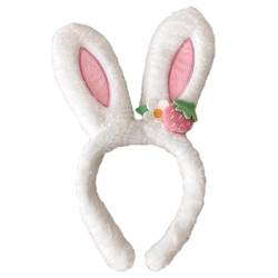 Kaninchenohren Stirnband Niedliche Erdbeerblume Japanischer Cartoon Haarreifen Kopfschmuck Plüsch Haarband Foto Requisiten Sorgt Für Einen Süßen Und Schönen Look von KieTeiiK