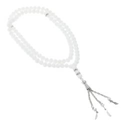 KieTeiiK Gebetsperlen, 9 Farben, 99 Perlen, Kristallseilkette, Charm, religiöses Tasbih, Gebetsglasperlen, Armband, Damen und Herren, Schmuck, as show von KieTeiiK