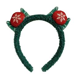 KieTeiiK Weihnachten Plüsch Stirnband Schneemann Haar Hoop Stirnband Weihnachten Hirsch Stirnband Geschenkbox Stirnband Weihnachten Haarreifen Schneemann Haarreifen von KieTeiiK