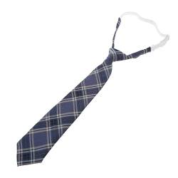 Lazy JK Ties Damen Krawatte Schmal Niedlich Kariert Uniform Schule Studenten Krawatten Für Jungen Und Mädchen Japanische Cosplay Krawatte Karierte Krawatte von KieTeiiK