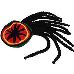 Männer Frauen Neuheit Dreadlocks Perücke Reggae Jamaican Gehäkelte Gestrickte Bea Hüte Für Männer Flat Bill von KieTeiiK