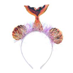 Neujahrs Meerjungfrauen Haarband Für Erwachsene Teenager Feiern Partys Glänzende Fischschuppen Stirnbänder Bunter Haarreifen Meerjungfrauen Stirnband Mädchen Meerjungfrauen Stirnband Stirnband von KieTeiiK