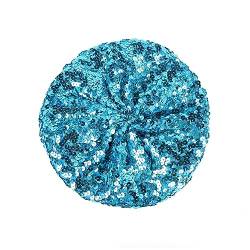 Baskenmütze Damen Pailletten Mütze Glitzer Barett Beret Kopfbedeckung Party Franzosenmütze Disco Damenmütze Paillettenmütze Karneval Kostüm Zubehör Damen Baskenmütze mit (Sky Blue, One Size) von Kielsjajd