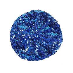 Baskenmütze Damen Pailletten Mütze Glitzer Barett Beret Kopfbedeckung Party Franzosenmütze Disco Damenmütze Paillettenmütze Karneval Kostüm Zubehör Damen Baskenmütze mit glitzernden (Blue, One Size) von Kielsjajd