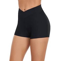 Damen Basic Bauchweg Bikinihose Badehose in einfarbigen Farben für Frauen Bikini Hose High Waist Bikinihose Hoher Taille Schwimmen Slip Hoch Taillierte Gerüschter Optik Bauchkontrolle (A-001, XL) von Kielsjajd