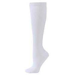 Reitsocken Damen Mädchen, Reitsocken Unisex Reitkniestrümpfe Schwarz, Reitsocken für Damen Sportliches Design Reitsocken Winter (White, S) von Kielsjajd