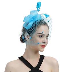 Stirnband Damen Winter Muster Hüte für Frauen Fascinators Damen Bow Top Hat für Tea Party Cocktail Hochzeit Kirche Laufen Stirnband Winter (BU2, One Size) von Kielsjajd