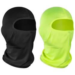 Kiiwah 2 Stück Sturmhaube für Herren Damen, Skimaske Balaclava Winddicht Uv-Schutz, Atmungsaktiv Gesichtshaube Elastisch Sturmhaube für Fahrrad Motorrad Snowboard Ski Radfahren Outdoorsports von Kiiwah