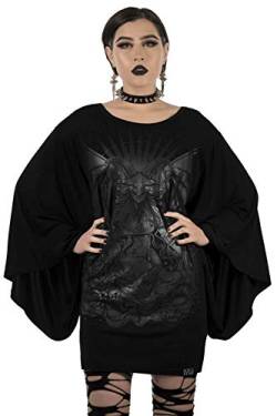 Killstar Tunika Minikleid - Satan is A Woman Kimono XS von Killstar