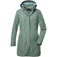 Killtec Funktionsparka KOS 44 WMN PRK CS Damen-Funktionsjacke, Longjacket, Outdoorparka auch in Großen Größen, mit abnehmbarer Kapuze von Killtec