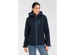 Softshelljacke KILLTEC Gr. 38, blau (dunkelnavy) Damen Jacken Softshelljacken von Killtec