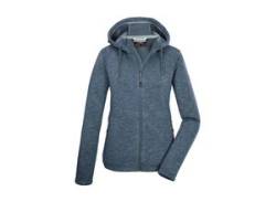 Strickjacke KILLTEC "KOW 6 WMN FLX JCKT" Gr. 42, blau (petrol) Damen Strickjacken von Killtec