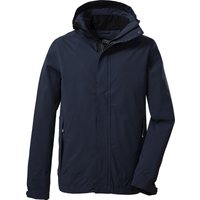 killtec® Funktionsjacke, abzippbare Kapuze, wasserdicht, für Herren, blau, M von Killtec