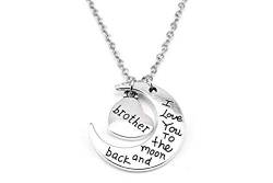 Kim Johanson Mond Halskette Silber "Ich liebe dich bis zum Mond und zurück" inkl. Geschenkverpackung (Sohn) von Kim Johanson