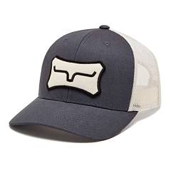 Kimes Ranch Herren Boneyard Trucker Verstellbare Snapback Mid-Profile Logo Cap von Kimes Ranch