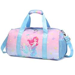 Kinder Reisetasche Mädchen Sporttasche Kindertasche Mädchen Reisetasche Mermaid Tanztasche Sporttasche für Gymnastik Schwimm Reisen von Kimwadalh