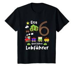 Kinder Junge Geburtstag 6 Jahre Zug Eisenbahn Geburtstag T-Shirt von Kinder Geburtstag Geschenk für Mädchen und Jungen