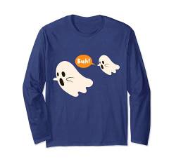 Buh! - Süßes Kinder Geister Halloween Langarmshirt von Kinder Halloween