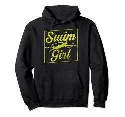 Schwimm Girl Schwimmerin Schwimmen Mädchen Pullover Hoodie von Kinder Schwimmsport