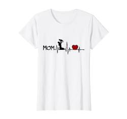 Herzschlag Mutter Sohn Tochter 2023 Heartbeat Mom Baby Herz T-Shirt von Kinder Und Familie Im Herzen Frequenz by Organiqed