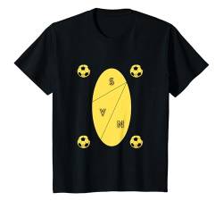 Kinder Fußballtrikot für Jungs und Mädchen gelb schwarz Kinder T-Shirt von Kinderfußballtrikot gelb schwarz