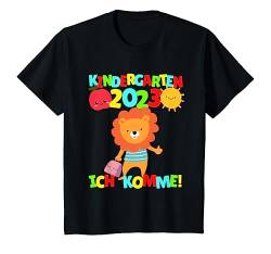 Kinder Kindergarten ich komme Kindergartenkind 2023 Löwe Deko Kita T-Shirt von Kindergarten 2023 Geschenkideen für Kita Kinder