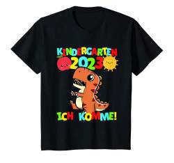 Kinder Kindergarten ich komme Kindergartenkind 2023 T-Rex Deko Kita T-Shirt von Kindergarten 2023 Geschenkideen für Kita Kinder
