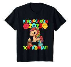 Kinder Kindergarten ich komme Pferd Kindergartenkind 2023 Kita T-Shirt von Kindergarten 2023 Geschenkideen für Kita Kinder