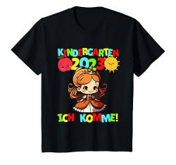 Kinder Kindergarten ich komme Prinzessin Kindergartenkind 2023 Kita T-Shirt von Kindergarten 2023 Geschenkideen für Kita Kinder