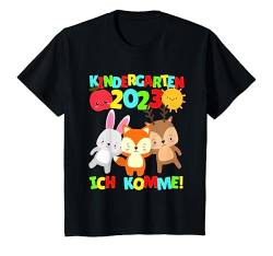 Kinder Kindergarten ich komme Waldtiere Kindergartenkind 2023 Kita T-Shirt von Kindergarten 2023 Geschenkideen für Kita Kinder