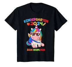 Kinder Kinder 2024 Kindergarten Ich komme Einhorn Mädchen Jungen T-Shirt von Kindergarten 2024 Mädchen Jungen Kita Kinder 2024