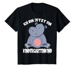 Kinder Kindergarten Süßes Tiermotiv Nilpferd Kindergartenkind T-Shirt von Kindergarten Anfang Kita Start Mädchen Junge Tiere