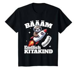 Kinder Bäääm Endlich Kitakind T-Shirt von Kindergarten Design Geschenke für den Kita Start