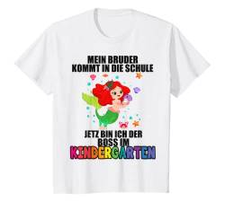 Kinder Mein Bruder Kommt In Die Schule Bin Ich Der Kindergartenboss T-Shirt von Kindergarten Einschulung & Vorschule Designs