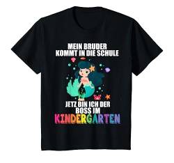 Kinder Mein Bruder kommt zur Schule Ich bin der Kindergartenchef T-Shirt von Kindergarten Einschulung & Vorschule Designs