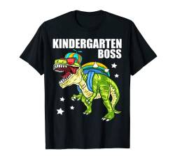 Kindergarten Boss T Rex Dinosaurier Einschulung Schule Dino T-Shirt von Kindergarten Einschulung & Vorschule Designs