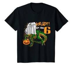 Kinder 6 Geburtstag Geist Dinosaurier Ich bin 6 Halloween Jungen 6 T-Shirt von Kindergeburtstag Fun Shirts für Jungen & Mädchen