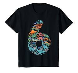 Kinder Dinosaurier 6.Geburtstag Jungen ich bin 6 Jahre Geschenk T-Shirt von Kindergeburtstag Fun Shirts für Jungen & Mädchen