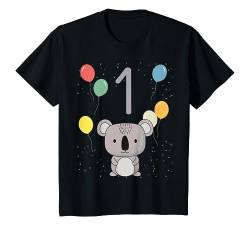 Kinder 1. Geburtstag Kindergeburtstag 1 Jahre Koala T-Shirt von Kindergeburtstag Geburtstagsshirt Jungen Mädchen