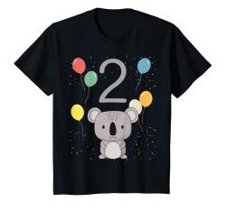 Kinder 2. Geburtstag Kindergeburtstag 2 Jahre Koala T-Shirt von Kindergeburtstag Geburtstagsshirt Jungen Mädchen