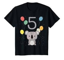 Kinder 5. Geburtstag Kindergeburtstag 5 Jahre Koala T-Shirt von Kindergeburtstag Geburtstagsshirt Jungen Mädchen