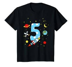 Kinder 5. Geburtstag Rakete T-Shirt Jungen 5 Jahre Shirt T-Shirt von Kindergeburtstag T-Shirts Jungen & Mädchen by KaMi