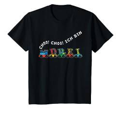 Kinder Eisenbahn Shirt 3. Geburtstag Jungen Ich bin 3 Jahre Zug T-Shirt von Kindergeburtstag T-Shirts Jungen & Mädchen by KaMi