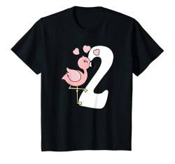 Kinder Flamingo T-Shirt 2. Geburtstag Mädchen 2 Jahre Shirt Kind T-Shirt von Kindergeburtstag T-Shirts Jungen & Mädchen by KaMi